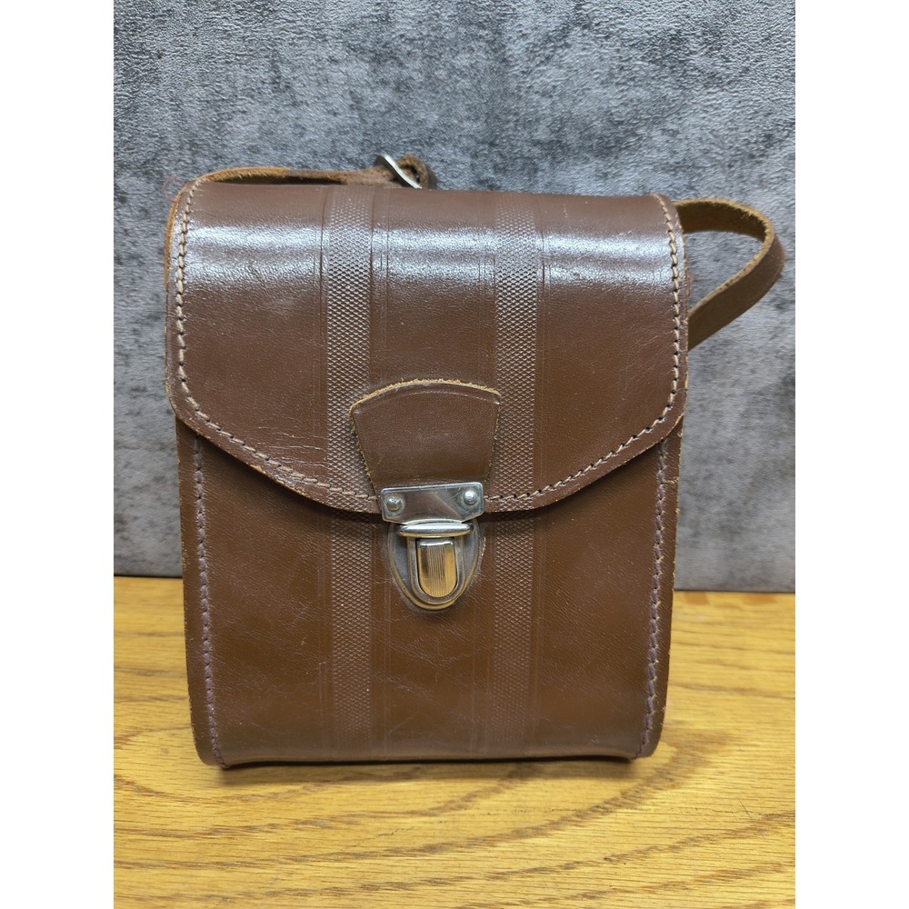 VINTAGE Leather English HOMA Case with carrying strap